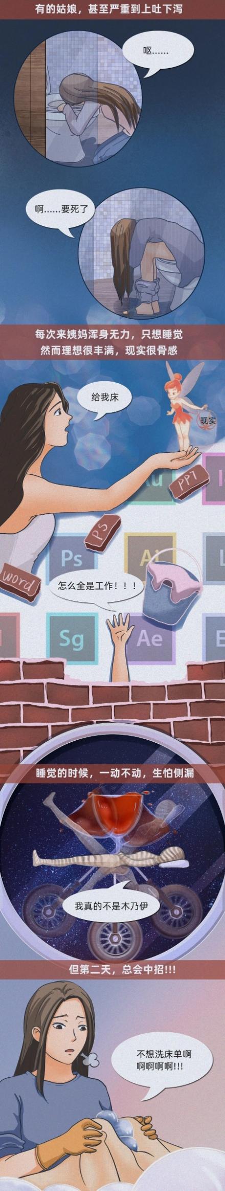 “大姨妈”到底有多痛？带你体验女生每个月都会经历的痛