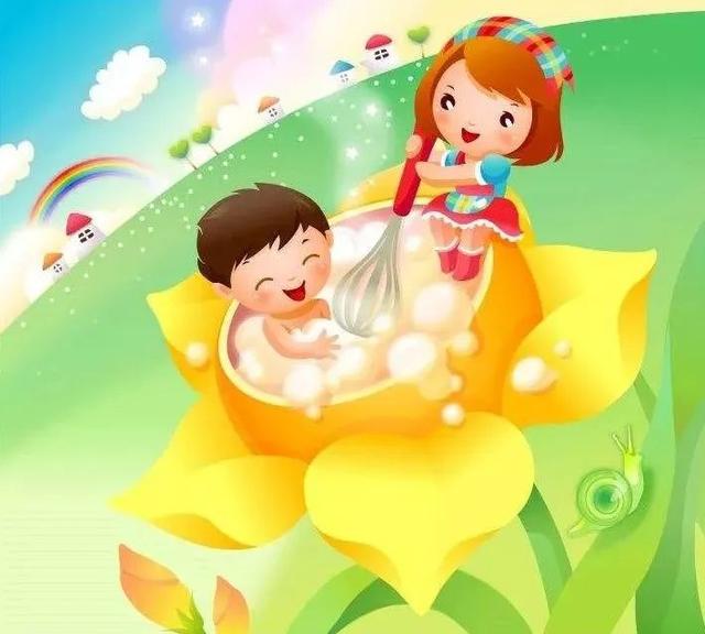 嘢!宫女小姐姐真来帮洗澡了,但会不会被母后打屁屁啊?