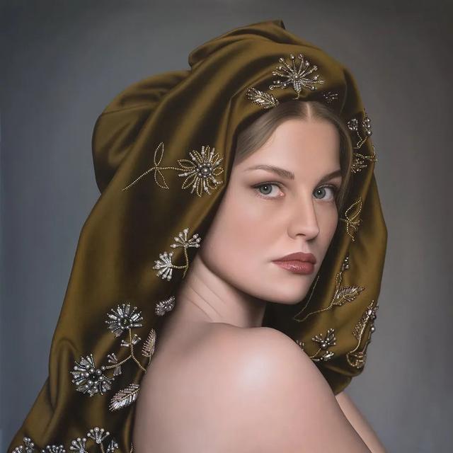 美女超“变态”写实技法，画少女人体很逼真！冷军看了都汗颜