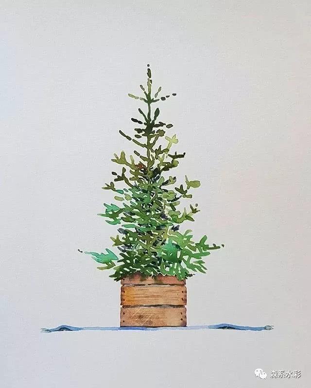 「森林系女孩」小清新水彩插画，带你走进自然的生活