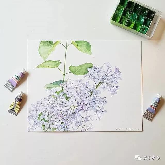 「森林系女孩」小清新水彩插画，带你走进自然的生活