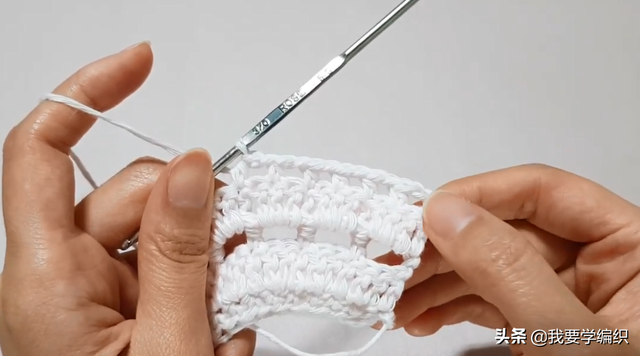 钩给孩子的小领片,妈妈也一样可以戴,钩针编织少女系假领片教程