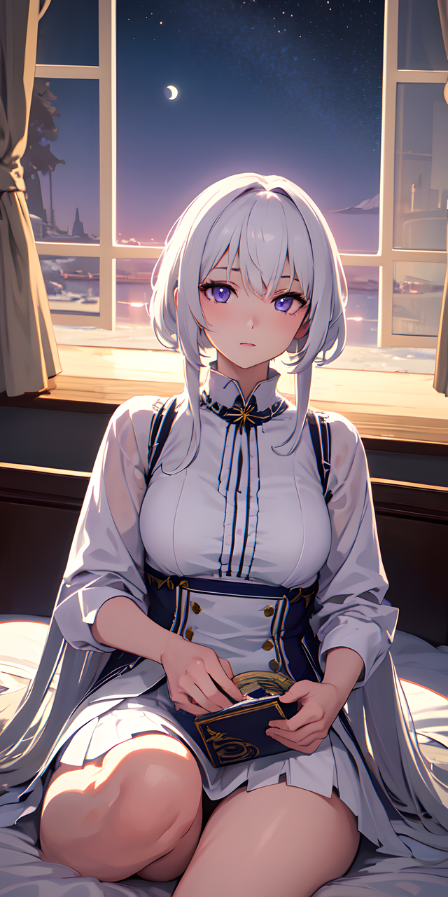 AI绘画：妩媚动人的动漫少女气质，超清画质