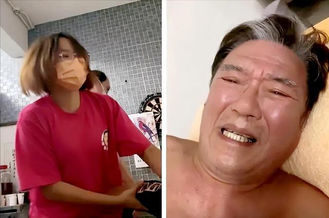 李立群行为又引热议，按摩时拍视频露臀部，女助理在旁帮忙拉裤子