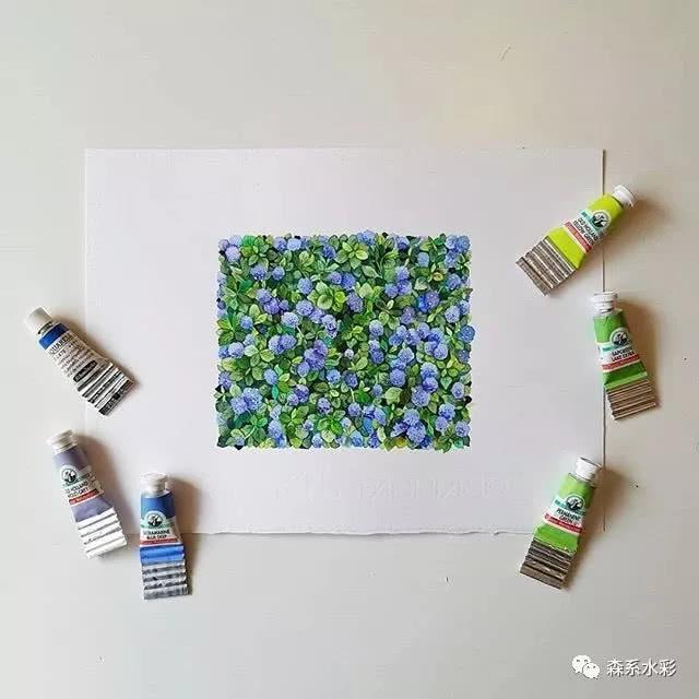 「森林系女孩」小清新水彩插画，带你走进自然的生活