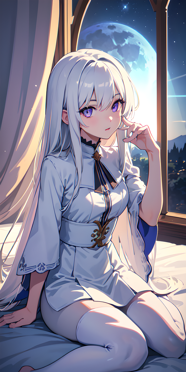 AI绘画：妩媚动人的动漫少女气质，超清画质