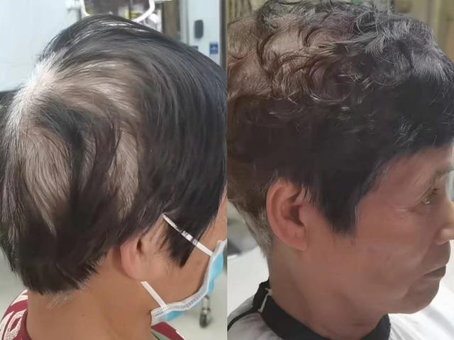 老人白发多发量少，试试这款冷烫小卷发型，不伤发好打理又显发量
