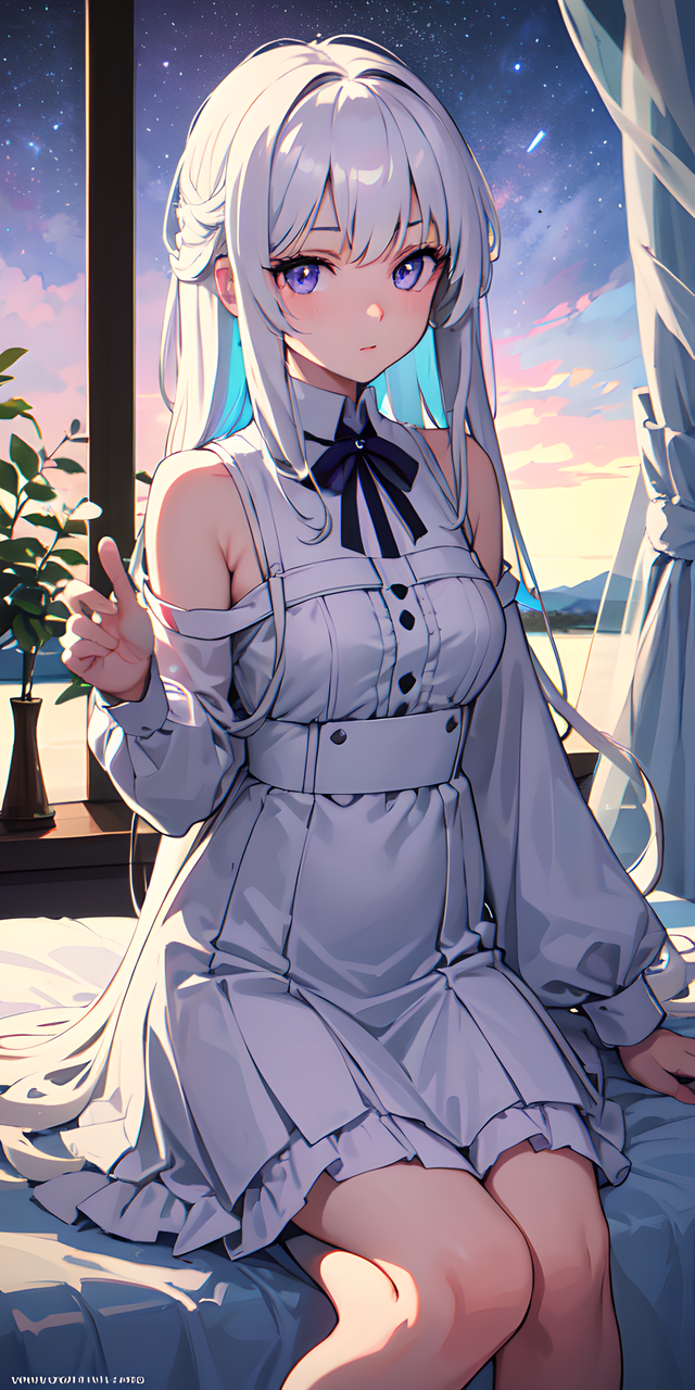 AI绘画：妩媚动人的动漫少女气质，超清画质