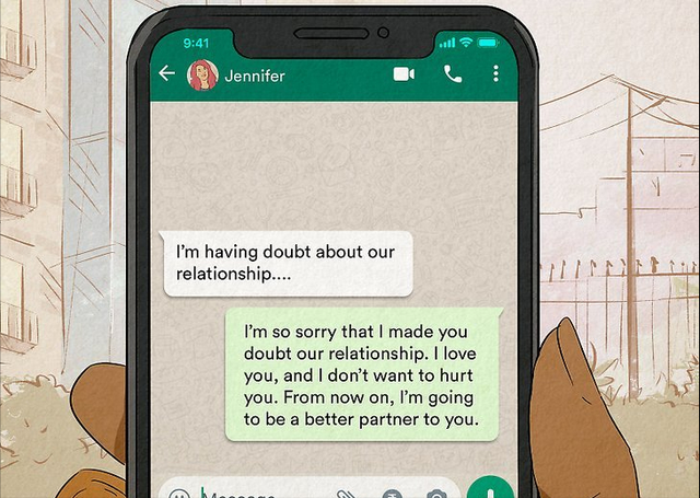 和女友吵架后如何发短信哄对方？