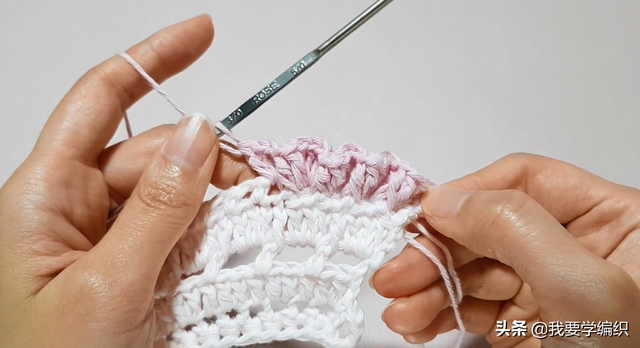 钩给孩子的小领片,妈妈也一样可以戴,钩针编织少女系假领片教程