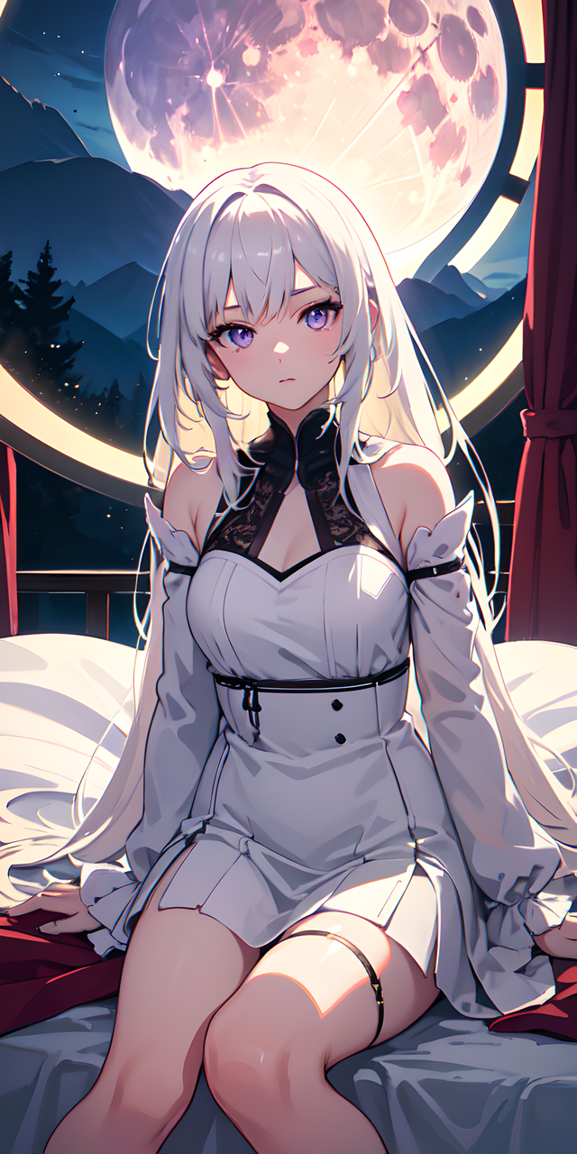 AI绘画：妩媚动人的动漫少女气质，超清画质