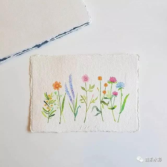 「森林系女孩」小清新水彩插画，带你走进自然的生活