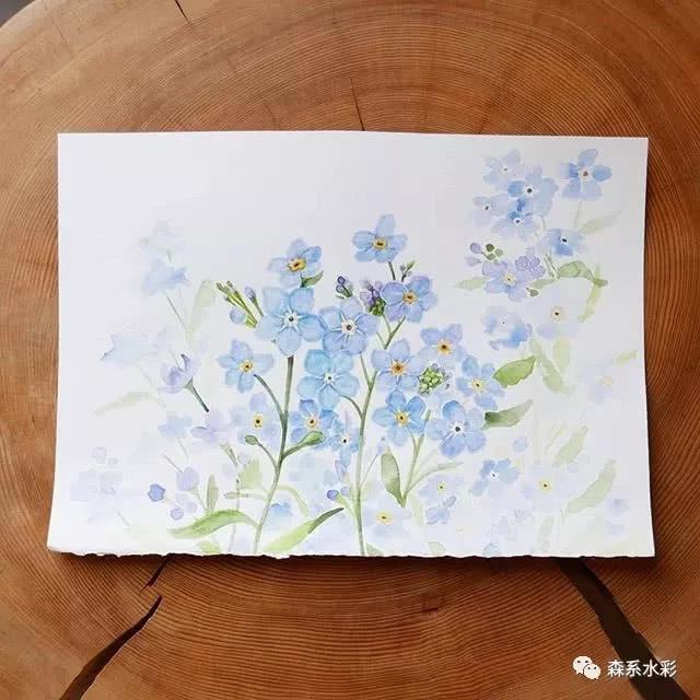 「森林系女孩」小清新水彩插画，带你走进自然的生活