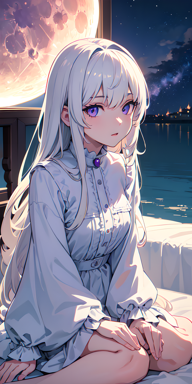 AI绘画：妩媚动人的动漫少女气质，超清画质