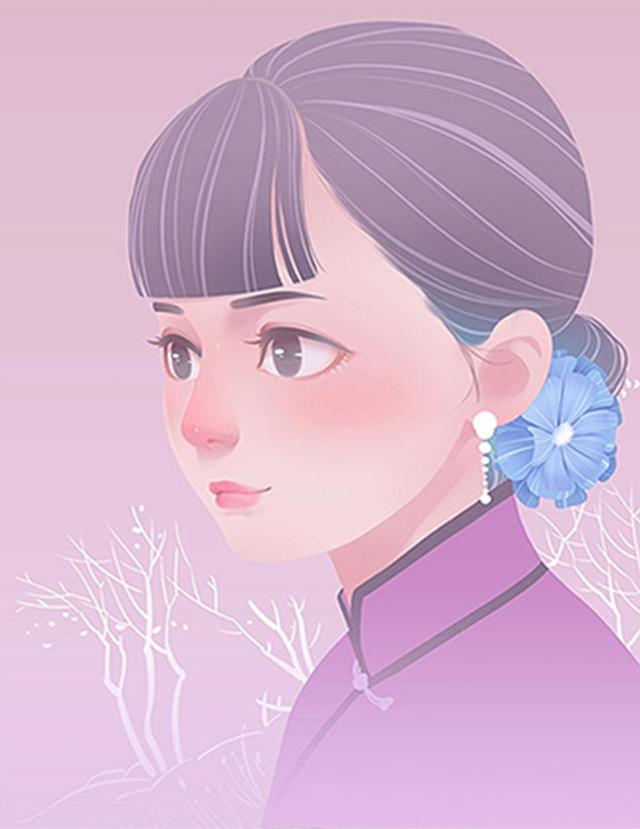 一组好看的纯色美女图片