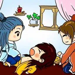 嘢!宫女小姐姐真来帮洗澡了,但会不会被母后打屁屁啊?