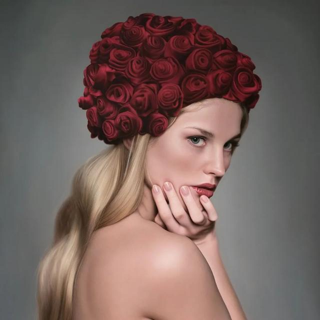 美女超“变态”写实技法，画少女人体很逼真！冷军看了都汗颜