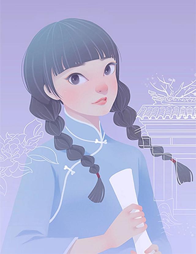 一组好看的纯色美女图片