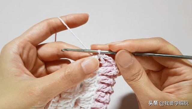 钩给孩子的小领片,妈妈也一样可以戴,钩针编织少女系假领片教程