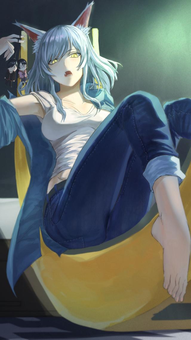 「动漫壁纸」动漫美女性感插画手机壁纸