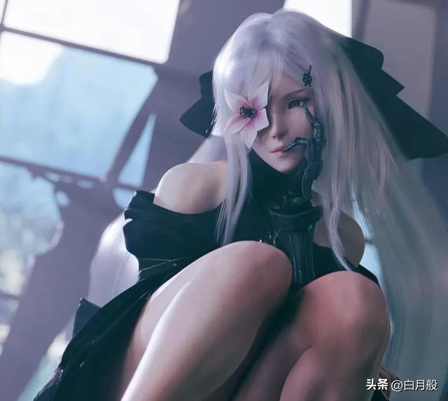 3D建模美女插画