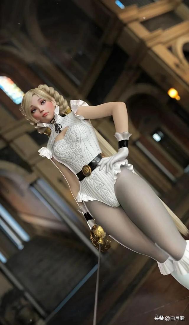 3D建模美女插画