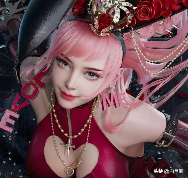 3D建模美女插画