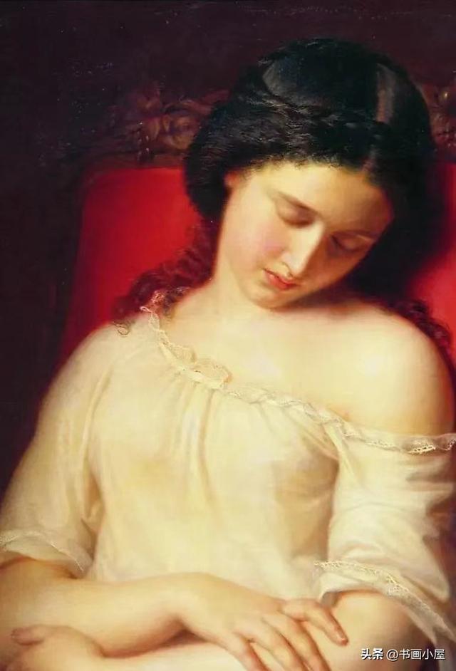 人体艺术油画,婀娜多姿的美女要从画卷中走出来了