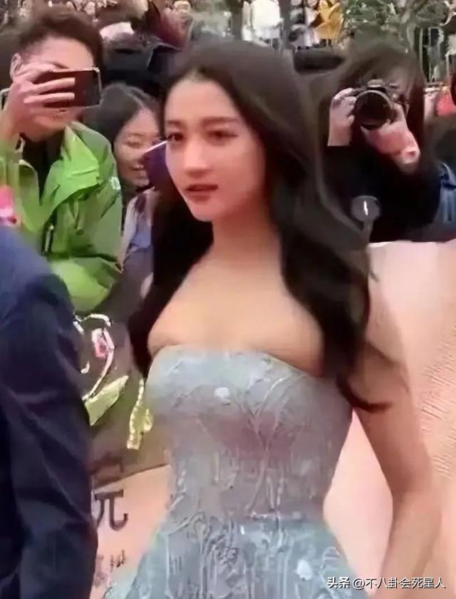 当胖女星穿紧身裙，太过丰满，肥肉都被勒出来了