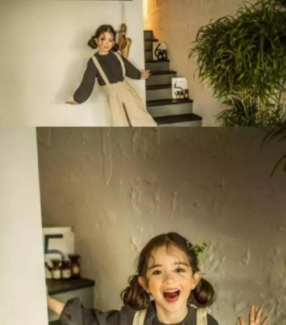 请问生这样的女儿有说明书吗?可爱混血萝莉 崔路易