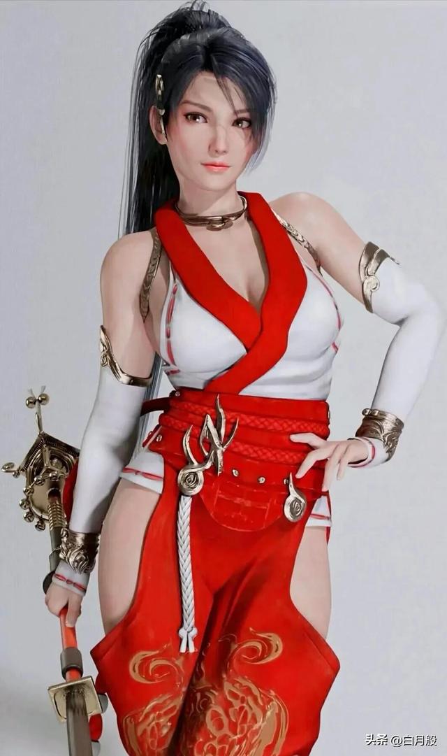 3D建模美女插画