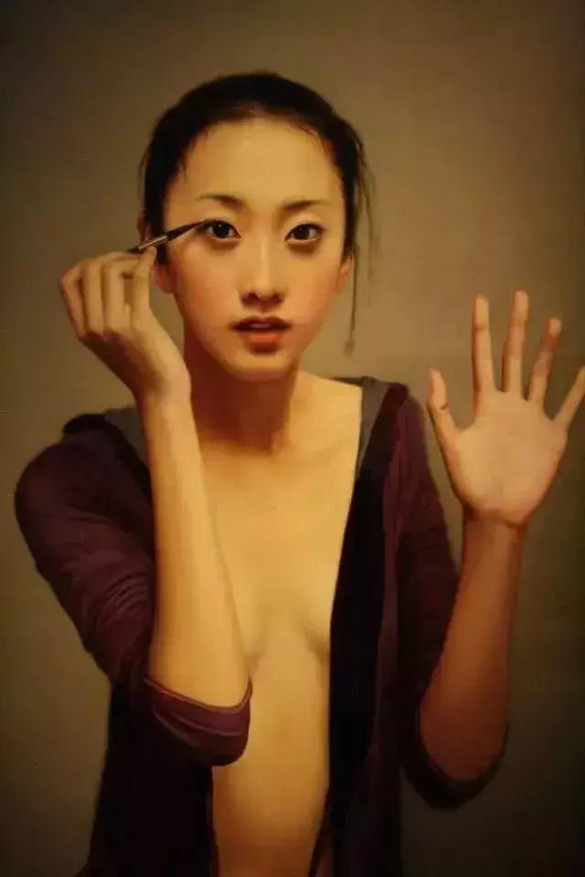 油画大师们笔下的美女明星们，林志玲最美，她最仙