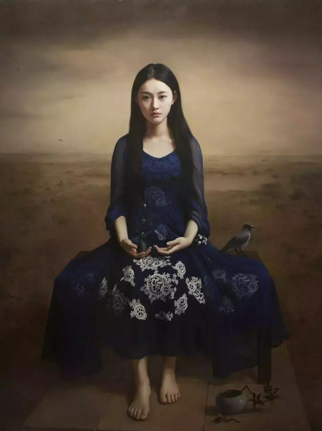 油画大师们笔下的美女明星们，林志玲最美，她最仙