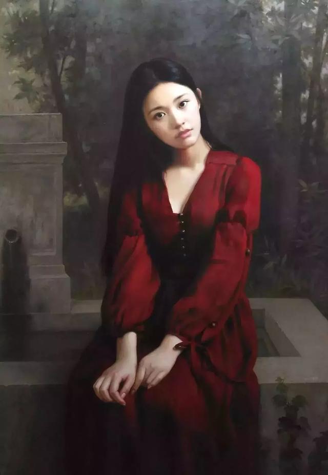 油画大师们笔下的美女明星们，林志玲最美，她最仙