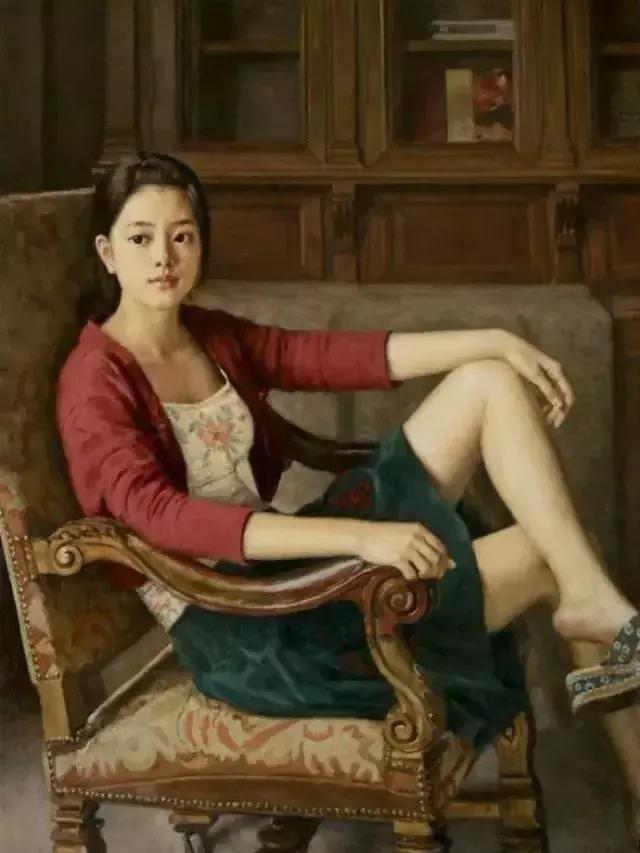 油画大师们笔下的美女明星们，林志玲最美，她最仙