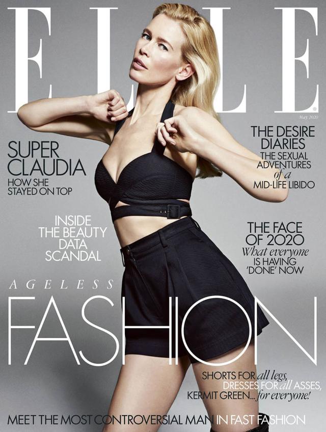 德国超模克劳迪娅·希弗 (Claudia Schiffer)拍摄的时尚杂志大片