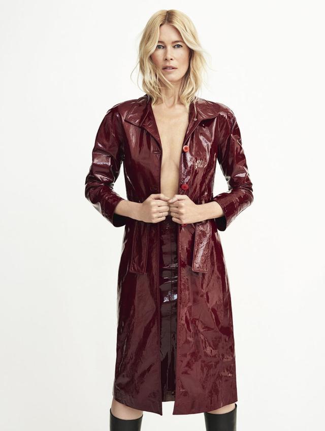 德国超模克劳迪娅·希弗 (Claudia Schiffer)拍摄的时尚杂志大片