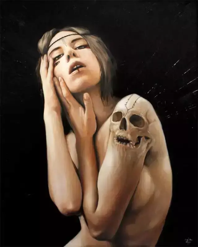 她笔下超火爆的人体绘画，用色大胆，美到让人窒息