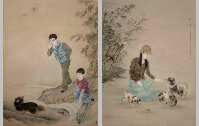 当代与古代的视觉感受交织于整个画面
