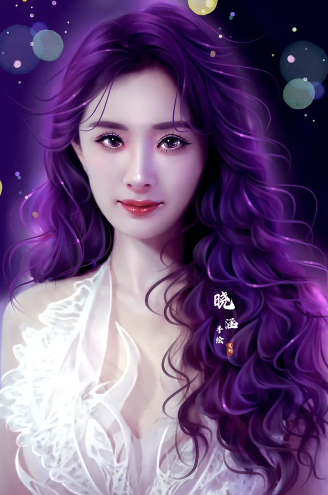 手绘｜赵丽颖古典，杨幂性感，虞书欣可爱，刘亦菲优雅，热巴绝美