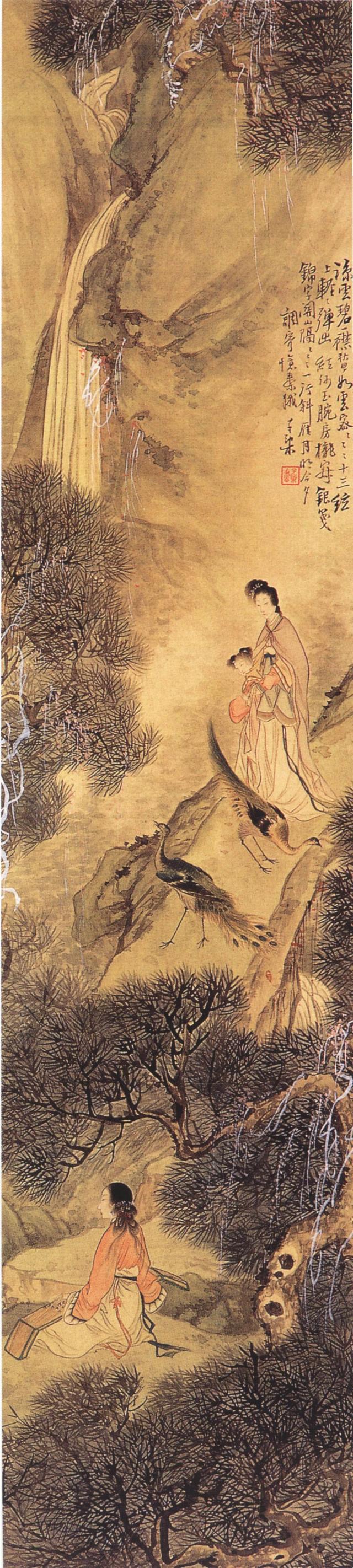 古代美女们的娱乐：投壶、寻梅、鼓瑟、吹箫