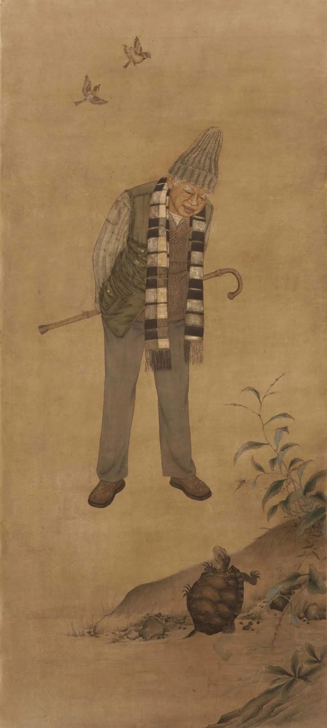 当代与古代的视觉感受交织于整个画面