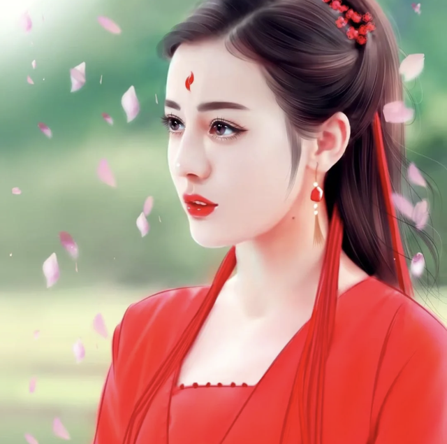 手绘｜赵丽颖古典，杨幂性感，虞书欣可爱，刘亦菲优雅，热巴绝美
