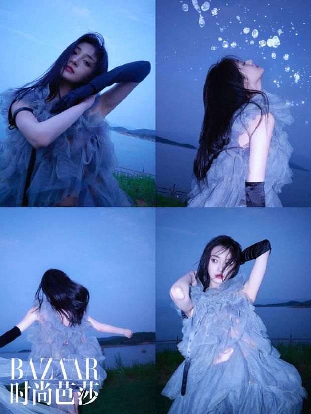 美女同框！陈都灵周洁琼穿抹胸上衣贴贴又纯又欲