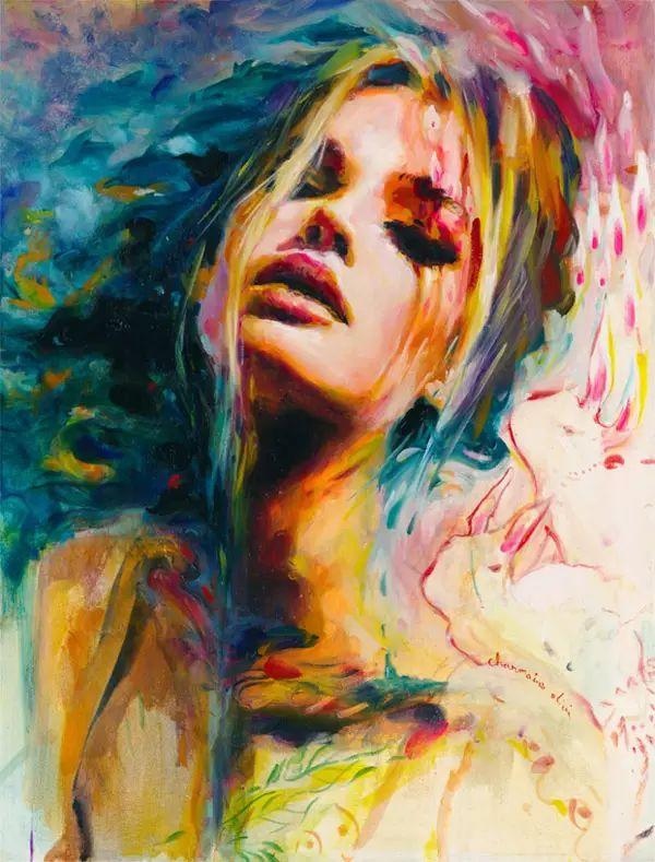 人体油画艺术:自学画画的大美女,人体绘画作品如此火爆