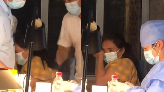 接种疫苗时女子害怕打针,老公直接动手!网友:怕打针很正常,打人者心理有问题