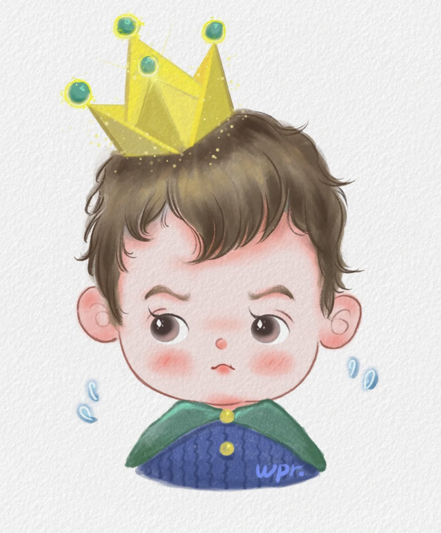 萌萌的Q版小女孩小男孩插画，画面粉粉嫩嫩太可爱啦