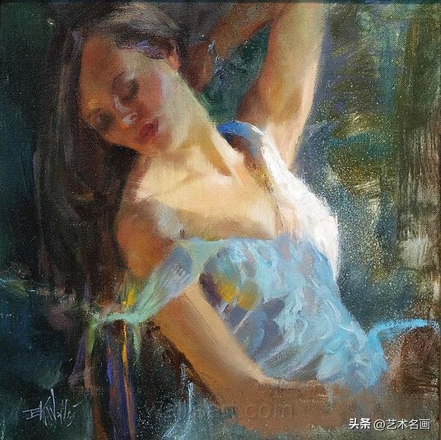 一种尽显朦胧之美的人体油画︱美国油画家埃里克 瓦列斯作品