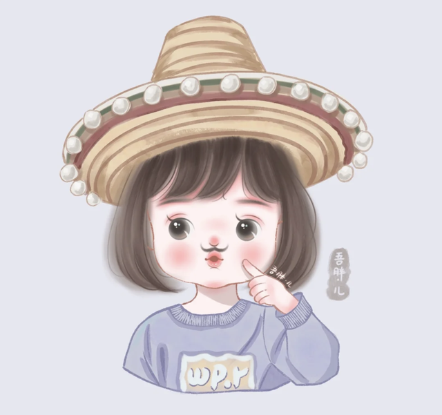 萌萌的Q版小女孩小男孩插画，画面粉粉嫩嫩太可爱啦