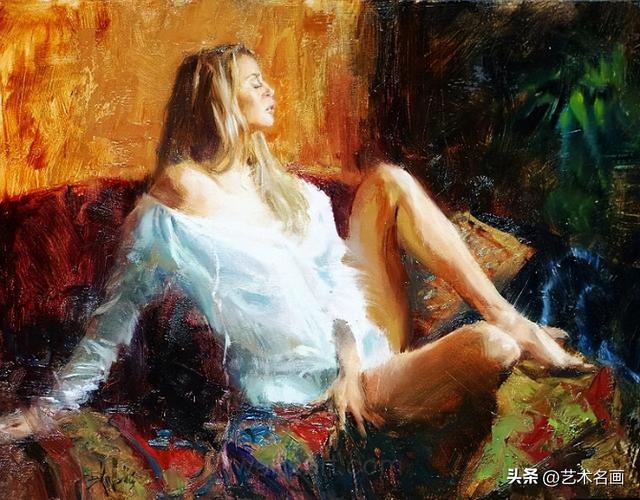 一种尽显朦胧之美的人体油画︱美国油画家埃里克 瓦列斯作品